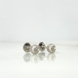 Topos Bola Diamantada 0.6 g / in / 5 mm Oro Blanco 18K