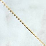 Cadena Aro seguido 0.6gr / 15 3/4 in / 0.9mm Oro Amarillo +3 18K ©