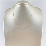 Cadena Aro Seguido 1.5gr / 40cm / 0.8mm Diamantada Oro Amarillo +3