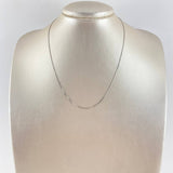 Cadena Veneciana 2.1gr / 15 3/4 in / 0.9mm Oro Blanco +3 18K *