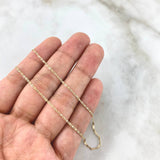 Flat Anchor Chain 1.55gr / 45cm- +3 18K Gold
