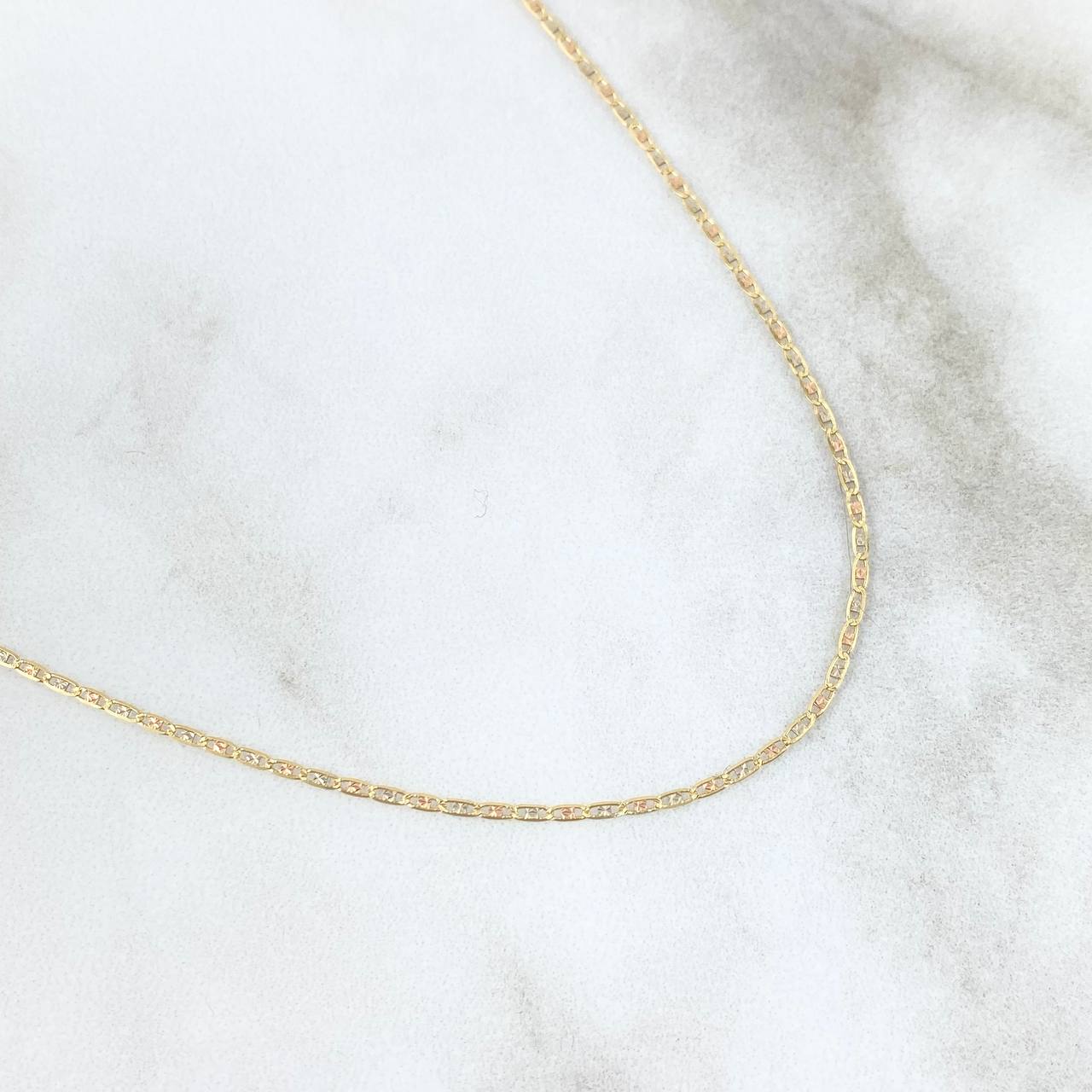 Flat Anchor Chain 1.65gr / 17.7in - +3 18K Gold