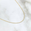 Flat Anchor Chain 1.55gr / 45cm- +3 18K Gold