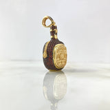Pendant Botella Buchanan's 22.75gr / 4.8cm / Orange Zircons Yellow Gold ©