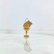 Pendant Chalice 1gr / 2.8cm / Yellow Gold Stamped