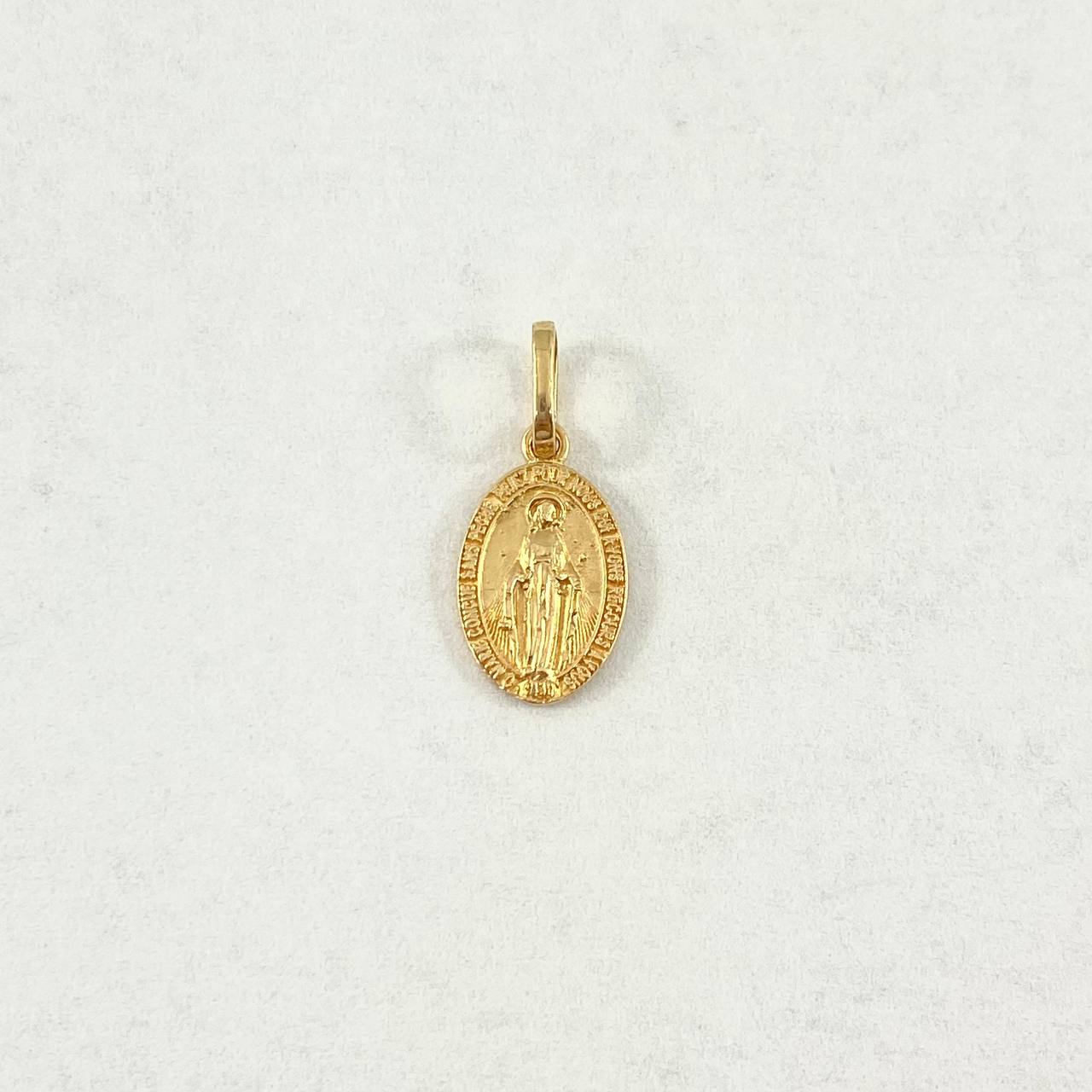 Dije Virgen Milagrosa 0.85gr / 1.8cm / Plana Oro Amarillo