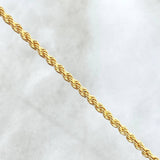 Rope Bracelet 1.25gr / 19cm / 2mm Yellow Gold +3 18K ©