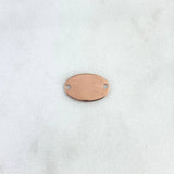 Charm Oval Plate 0.7gr / 1.6cm-1cm / Rose Gold