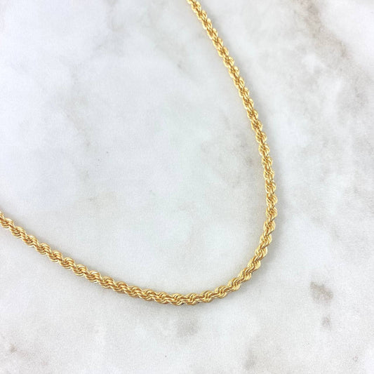 Rope Chain 14.65gr / 60cm / 4.4mm Yellow Gold +3 18K