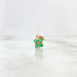 Pendant Flower Gift 1.15gr / 1.5cm / Emeralds 35pts Yellow Gold (Jewel) *