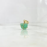 Dije Morralla Esmeralda Mediana Oro Amarillo 18K (Joya) ©