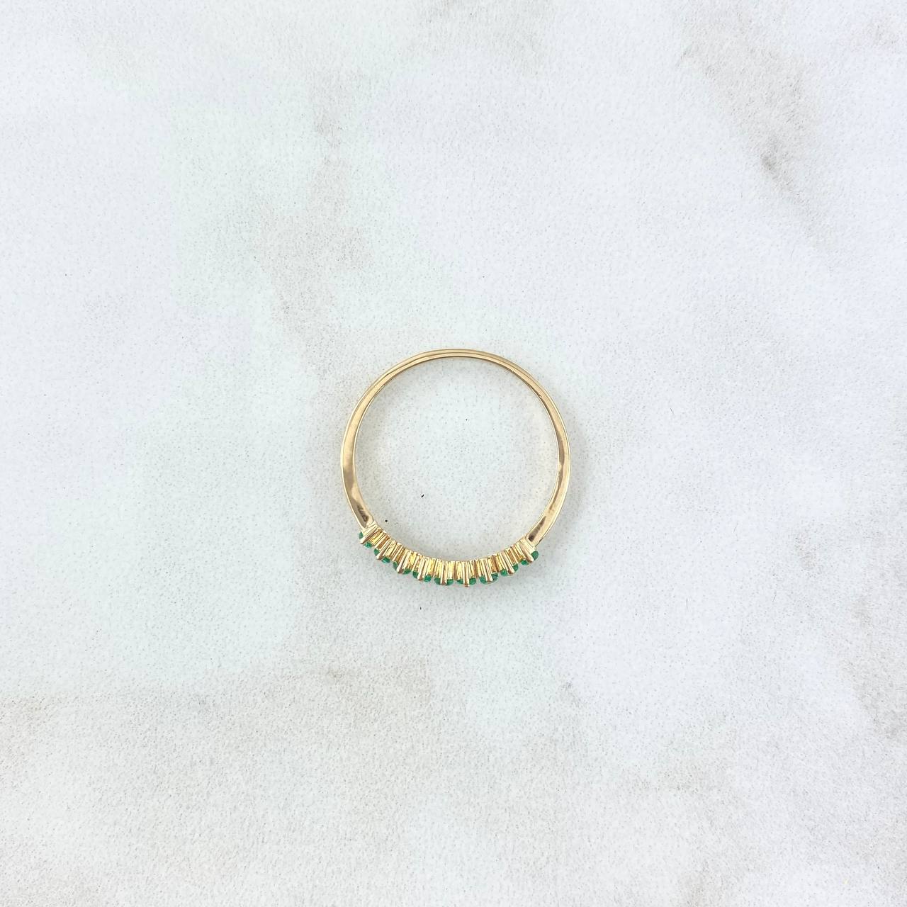 Estela Ring 1.55gr / Size 7 3/4 / Emeralds 29pts Yellow Gold (Jewel)