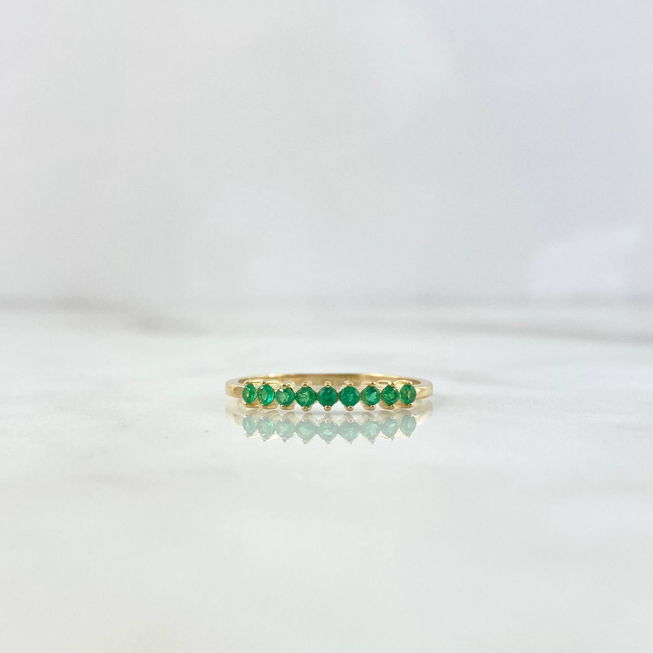 Estela Ring 1.55gr / Size 7 3/4 / Emeralds 29pts Yellow Gold (Jewel)