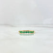 Estela Ring 1.55gr / Size 7 3/4 / Emeralds 29pts Yellow Gold (Jewel)