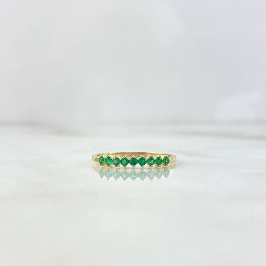 Estela Ring 1.55gr / Size 7 3/4 / Emeralds 29pts Yellow Gold (Jewel)