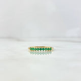 Estela Ring 1.55gr / Size 7 3/4 / Emeralds 29pts Yellow Gold (Jewel)