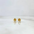 Stud Earrings Spark 0.65gr / 1.8mm White Diamonds 5pts Yellow Gold (Jewel)