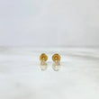 Topos Chispa Diamantes Blancos 5 Pts 0.65 g / in / 1.8 mm Oro Amarillo 18K