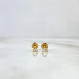 Topos Chispa Diamantes Blancos 5 Pts 0.65 g / in / 1.8 mm Oro Amarillo 18K