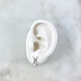 Topos Lucero 2.45gr / 1.5cm / Esmeraldas 6 pts - Diamantes Blancos 8 pts Oro Blanco (Joya) ©