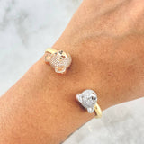 Pulso Abrazo De Osos 7.7gr / 6 1/2 in / Oro Amarillo 18K ©