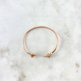 Pulso Aro Abrazo Osos 7gr / 17cm / Circones Blancos y Negros Oro Rosa