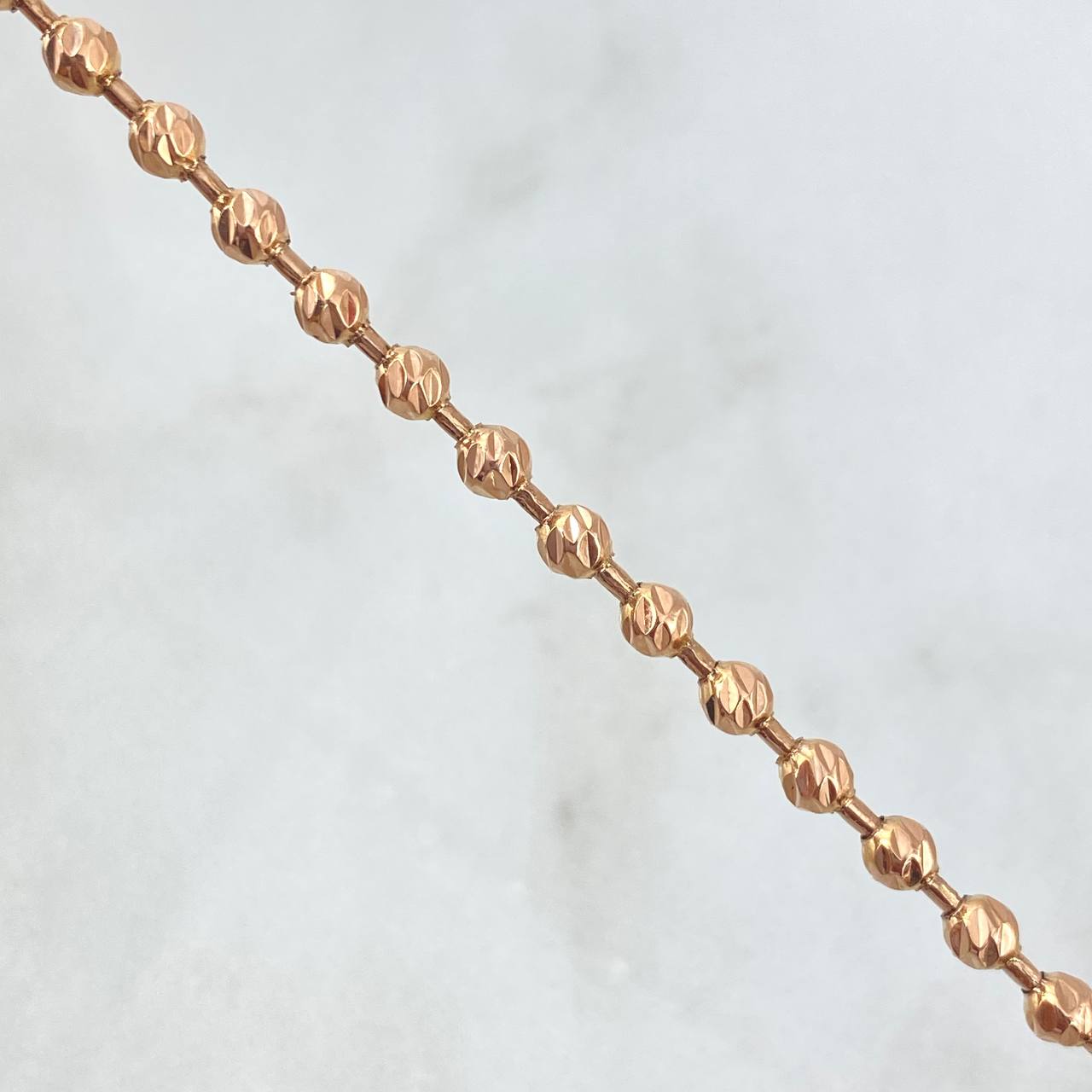 Cadena Militar 16.3gr / 15 3/4 in / 4mm Oro Rosa Nac.Esp. 18K