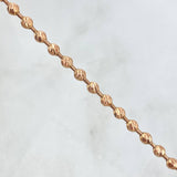 Cadena Militar 16.3gr / 15 3/4 in / 4mm Oro Rosa Nac.Esp. 18K