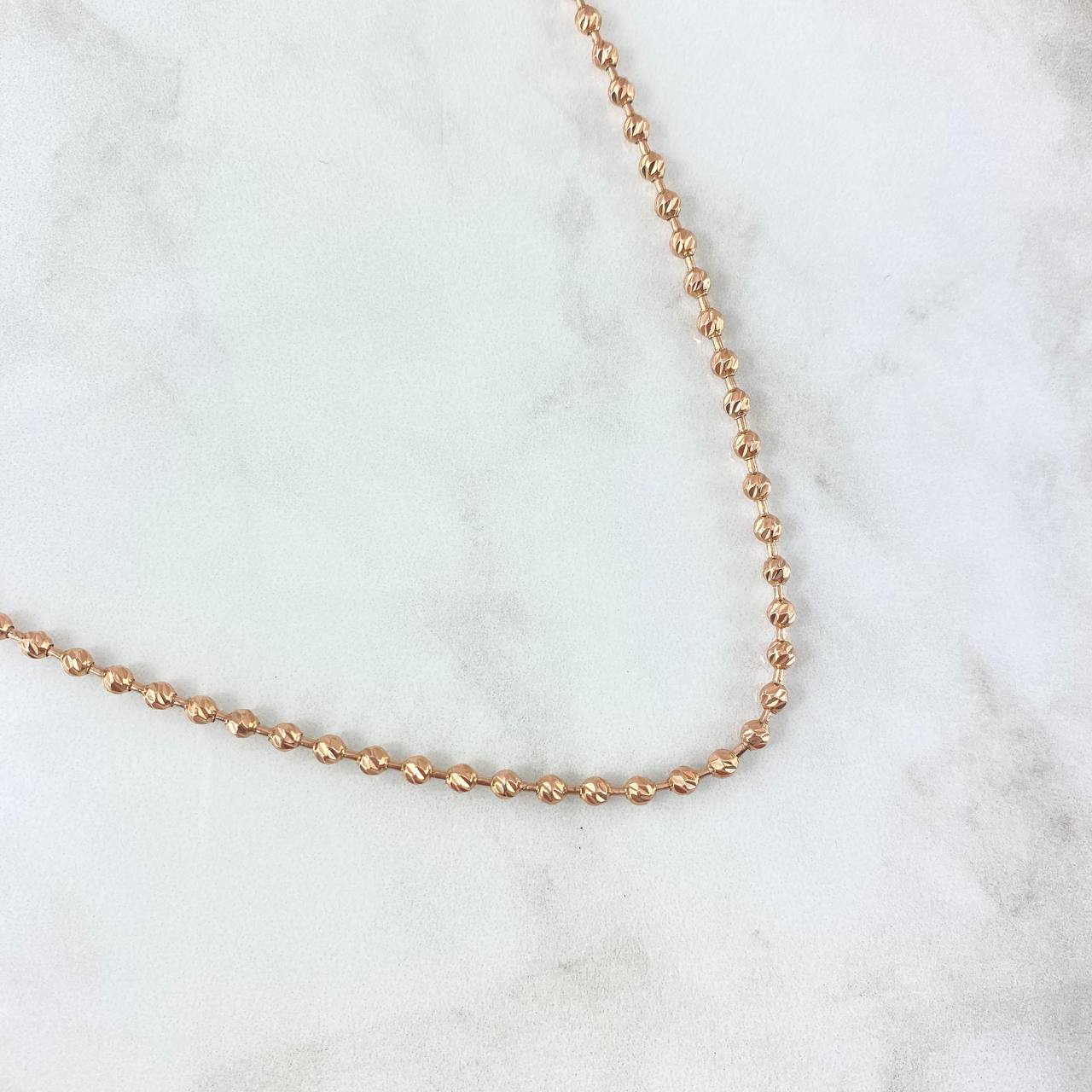 Cadena Militar 17.05gr / 23 1/2 in / 3mm Oro Rosa Nac.Esp. 18K