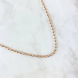 Cadena Militar 16.3gr / 15 3/4 in / 4mm Oro Rosa Nac.Esp. 18K