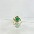Anillo Ojo Triple Infinito 4.05gr / T5 1/4 / Esmeraldas 1.84 qts Oro Amarillo (Joya) ©