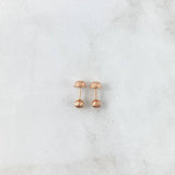 Topos Bola 0.5gr / 4mm Diamantada Oro Rosa 18K ©