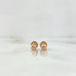 Topos Bola Diamantada 0.5g / in / 4mm Oro Rosa 18K