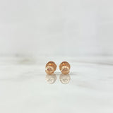 Topos Bola Diamantada 0.5g / in / 4mm Oro Rosa 18K