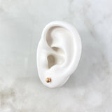 Topos Bola 0.5gr / 4mm Diamantada Oro Rosa 18K ©