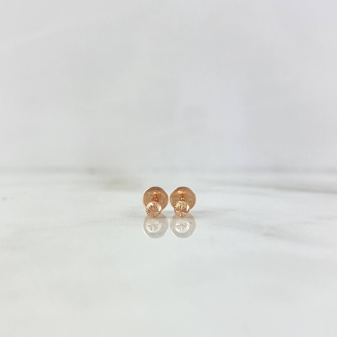 Topos Bola Diamantada 0.4g / in / 3mm Oro Rosa 18K