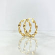 Hoop Earrings Nico 3.3gr / 2.7cm / Textured Twisted Yellow Gold ©