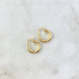 Hoop Earrings Lore 1gr / 1.6cm / 18K Yellow Gold *