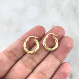 Hoop Earrings Lore 1gr / 1.6cm / 18K Yellow Gold *