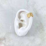 Piercing Earcuff Simulator 1.1gr / 1.1cm / Textured Yellow Gold (Jewel)