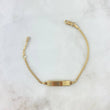 Bracelet Baby Chinese 2.7gr / 12.5cm-14.5cm / 1.7mm Rectangular Plate Polished Yellow Gold +1 18K *