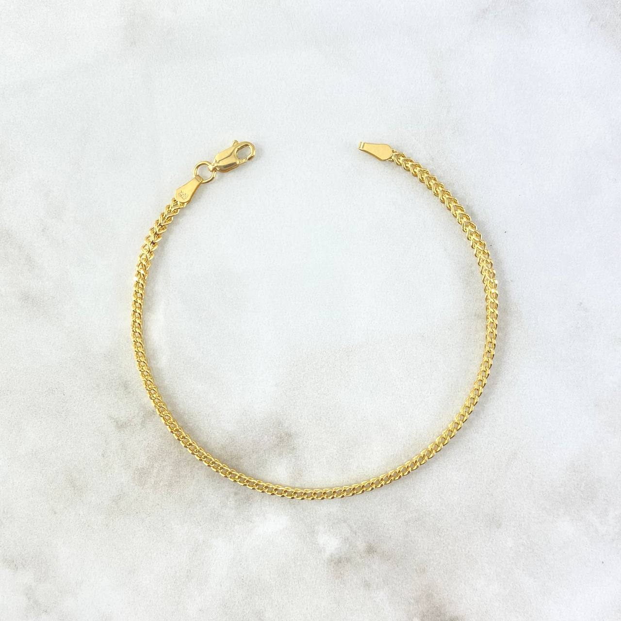 Franco Bracelet 3.2gr / 20.5cm / 2.5mm Yellow Gold +4 18K ©