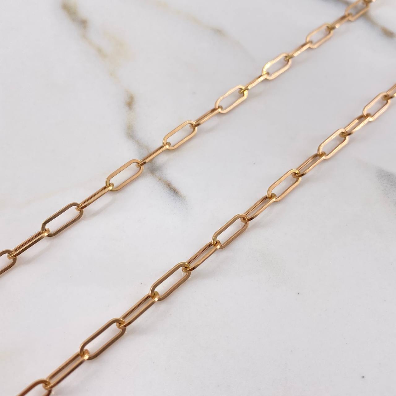 Paperclip Chain 5.05gr / 60cm / 4mm Rose Gold +3 $