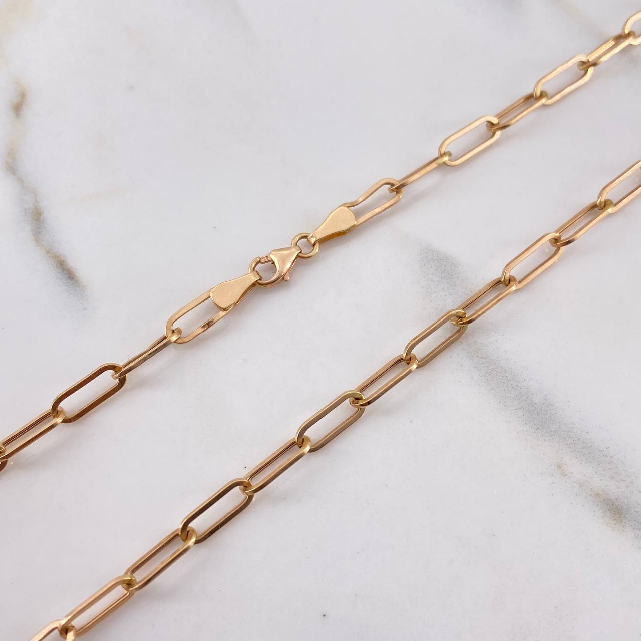 Paperclip Chain 5.05gr / 60cm / 4mm Rose Gold +3 $