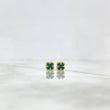 Topos Trébol VCyA 2.25gr / 1/4 in / 7mm Malaquita Verde Lisa Oro Amarillo Nac.Esp.