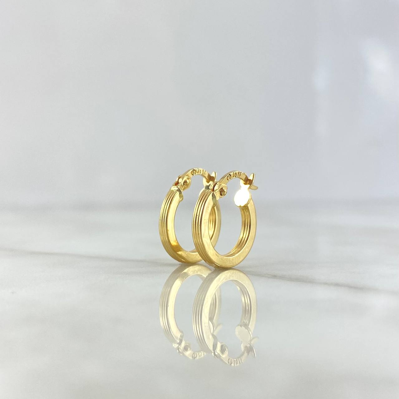 Hoop Earrings Andy 1.3gr / 1.5cm / Yellow Gold 18K *