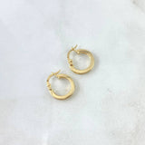 Hoop Earrings Andy 1.25gr / 1.7cm / Yellow Gold 18K ©