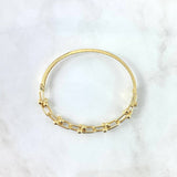 Bracelet Curved Buoys 10.7gr / 19cm / Internal Filigree Yellow Gold +4 ©