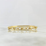 Bracelet Curved Buoys 10.7gr / 19cm / Internal Filigree Yellow Gold +4 ©