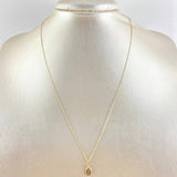 Set Cadena Aro Seguido + Dije Dije Virgen De La Milagrosa / 0,95gr / 17 3/4 in Oro Amarillo 18K